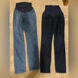 Indigo Blue Long/Tall Maternity Jeans - Medium